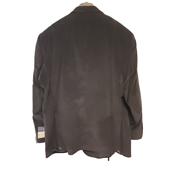 STAFFORD size 54 Big & Tall mens cotton corduroy blazer sport jacket coat black - Picture 6 of 6